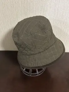 NAMIKI キルティング バケットハット オリーブ