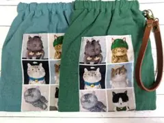 猫ちゃんパックンポーチa・2点