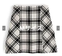 GRL バックリボンツイードチェックミニスカート gm699