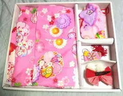 七五三用着物風衣装と小物セット