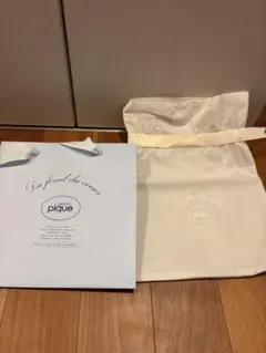 ジェラートピケ　ショップ袋と布製袋 セット