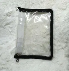 推し活 A5 トレカケース ラメ PVC 6穴リング ファスナー