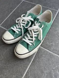 CONVERSE ALLSTAR グリーン ローカット　us8.5 27.0cm