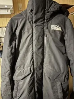 FIRST DOWN ダウンジャケット ブラック メンズ レディース