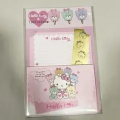 キティ レターセット タイニーチャム クリップ ダイカット カード♡ レア