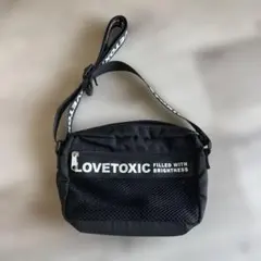 LOVETOXIC ブラック ショルダーバッグ キッズ ラブトキのサムネイル