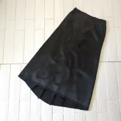 ARTISAN ウールスカート タックフレア 絹 モード アーカイブ