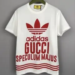 adidas x GUCCI トレファイルロゴ コラボ Tシャツ イエロー最安値 