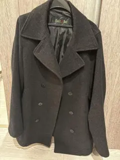 East Boy 黒 ウール ピーコート