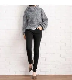 スキニーパンツ （暖パン）ブラック Sサイズ（ネット完売）