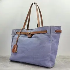 ゲンテン ピアンタ キャンバス トートバッグ レザー 南京錠 グレージュ