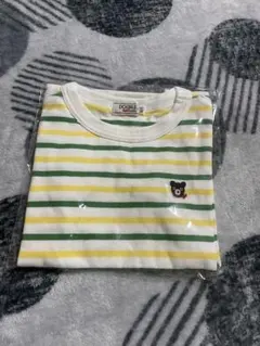 と*き様 ミキハウス　半袖Tシャツ 子供服100 DOUBLE ストライプ