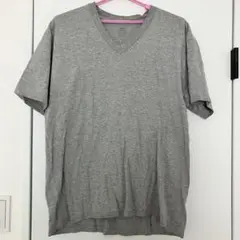 グレー Vネック Tシャツ 無地 シンプルのサムネイル