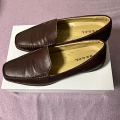 REGALリーガル　レザー本革ローファー ブラウン 23.5