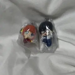 銀魂ガチャガチャ　つまんでつなげてマスコット 神楽、新八