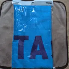 【VICTAS】バイカラーテキストロゴスポーツタオル【ターコイズ】