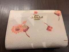 COACH 花柄 二つ折り財布