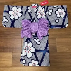 新品タグ付き　ビーデスビー　浴衣　100cmのサムネイル