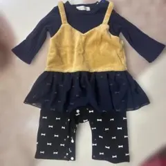 ロンパース・カバーオール ネイビー・ブラウン 70cm 美品