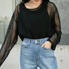 CIAOPANIC TYPY シアーレースボーダーアソートBIGTEE