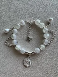 蝶がモチーフ　パール ブレスレット