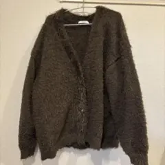 GLOBAL WORK シャギーゆるVネックカーディガン/581171