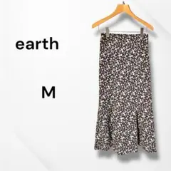 earth music&ecology マーメイドスカート ブラウン M