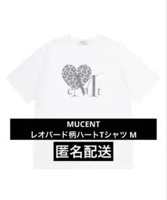 MUCENT レオパード柄ハートTシャツ M