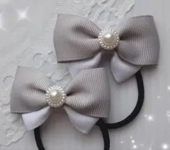 ハンドメイド リボン ヘアゴム キッズ 発表会 入学式 卒業式 フォーマル