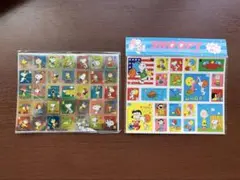 スヌーピー　シール×3枚　切手　昭和レトロ