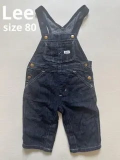 Lee ダークデニム オーバーオール 80