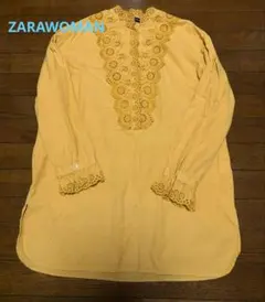 美品　ZARAWOMAN　トップス　チュニックレース長袖　Mサイズ