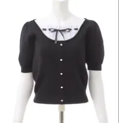 INGNI INGNI(イング)レイヤード風半袖ニット　M