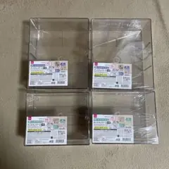 ダイソー壁にも付けられるディスプレイケース　3段 2段クリアケース　4個セット