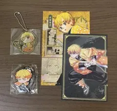 鬼滅の刃　我妻善逸　ポストカード　ラバーストラップ　アクリルキーホルダー　セット