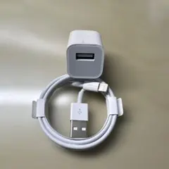 Apple純正 電源アダプタ　ライトニングケーブル　充電器セット