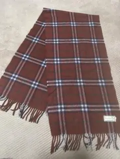 Burberry's 赤 タータンチェック マフラー　カシミア