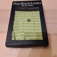 POLO RALPH LAURENメンズ用ローライズトランクスMイエローグリーン