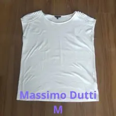 Massimo Dutti ホワイト カットソー Mのサムネイル