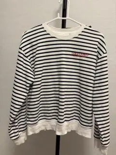 H&M LAKE COMO ボーダー柄 長袖カットソー 155