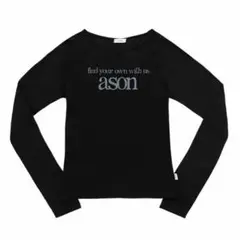 【as"on】LETTERING LONG SLEEVE