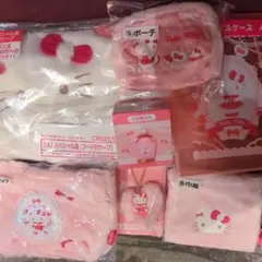 お買い得！！ハローキティ 当たりくじ ラストワン賞 フード付ケープ 7点セット