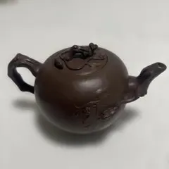 セット　急須 中國宜興 紫砂 茶壷 葡萄 栗鼠 美品 中国宣興 宣興窯 唐物