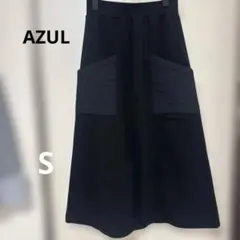 フレアスカート ブラック S AZUL