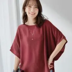 新品未開封！ドルマンスリーブ Tシャツ レッド M