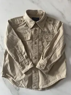 POLO RALPH LAUREN ベージュシャツ 2T（90〜100cm相当）