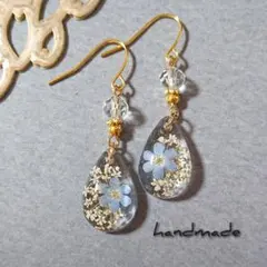 ≪151ブルー≫レジンピアス 450円 - メルカリ