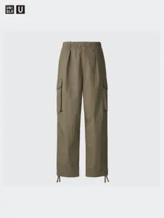 美品★UNIQLO U★ワイドフィットパラシュートカーゴパンツ★Sサイズのサムネイル