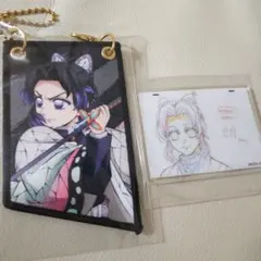 鬼滅の刃 原画風 アクリルチャーム&ワッペンチャーム 胡蝶しのぶ 美品まとめ売り