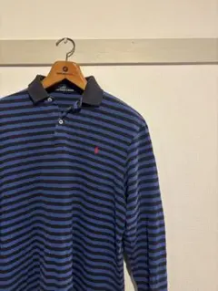 Polo Ralph Lauren ボーダーポロシャツ ネイビー ブルー M